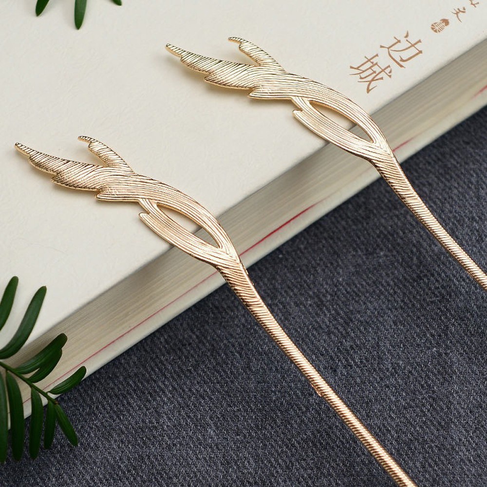 Trâm cài tóc hình lông vũ phong cách Trung Hoa cổ điển cho nữ