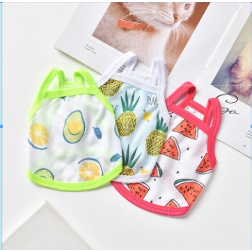 Áo chống nắng cho thú cưng in họa tiết dễ thương