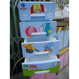 TỦ NHỰA 4 TẦNG MINI VIỆT NHẬT