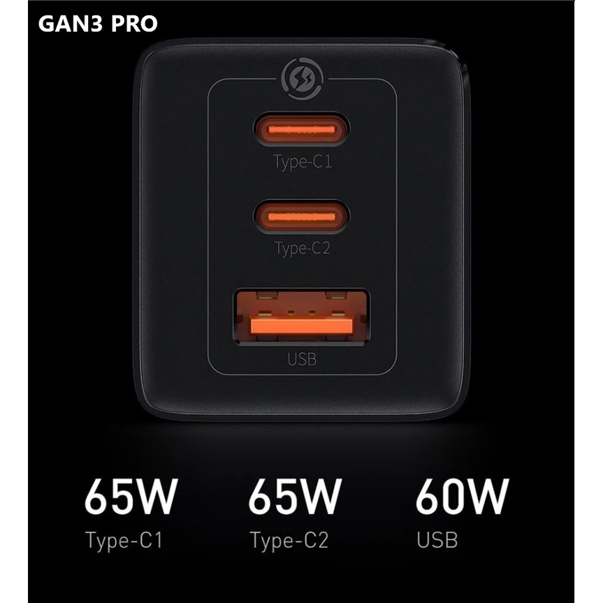 Củ sạc nhanh Baseus GaN 65W/100W Gan5 pro/ Anker 65W/ Ugreen 65W/ LDNIO cho Smartphone/ Tablet/ Laptop