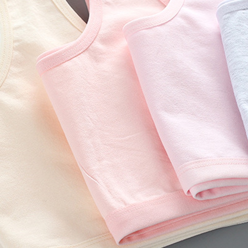 Áo Ngực Cotton Một Lớp Không Gọng Màu Sắc Kẹo Ngọt Dành Cho Tuổi Teen