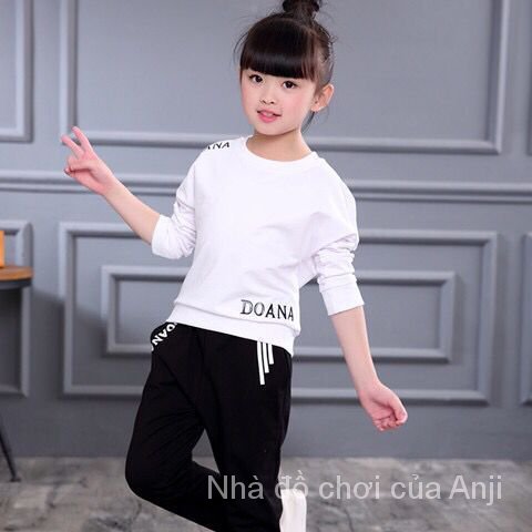 Korean New Autumn Girls Kids Clothing For Baby Kids Sports Two Piece Spring And Autumn Baby Girls Clothes