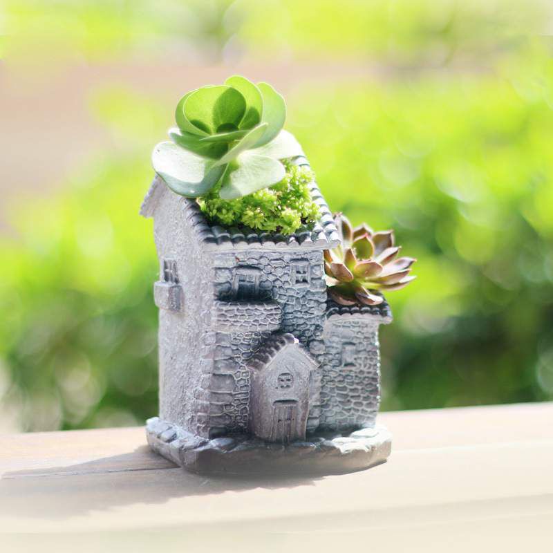 Chậu tiểu cảnh Chuyên Trồng Sen đá, Xương Rồng, Cắm Hoa Khô, Trang Trí Nhà Cửa, Bàn Làm Việc, Chậu Có Lỗ Thoát Nước