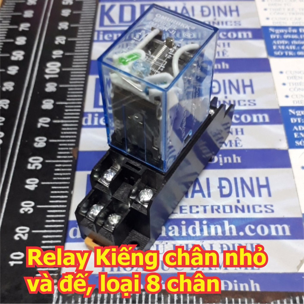 Relay Kiếng MY2N-J HH52P loại 8 chân nhỏ, điện áp 12Vdc/220Vac kde5412