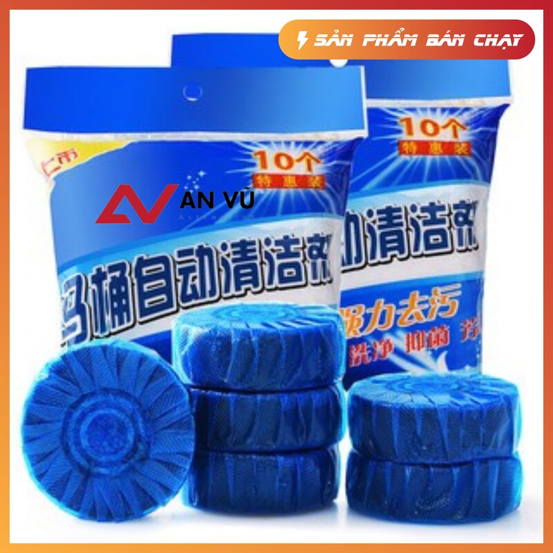 Combo 10 viên tẩy bồn cầu, nhà tắm khử mùi hôi hiệu quả