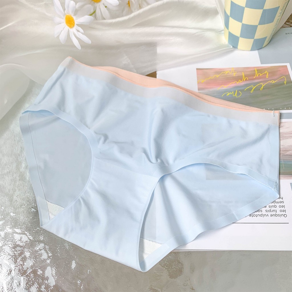 [70kg - 40kg----Xl L M] Quần Lót Lụa Lạnh Không Đường May LI012#- 003 Quần Lót Từ Lụa Lạnh Không Lộ Viền May Thoáng Khí Phong Cách Hipster