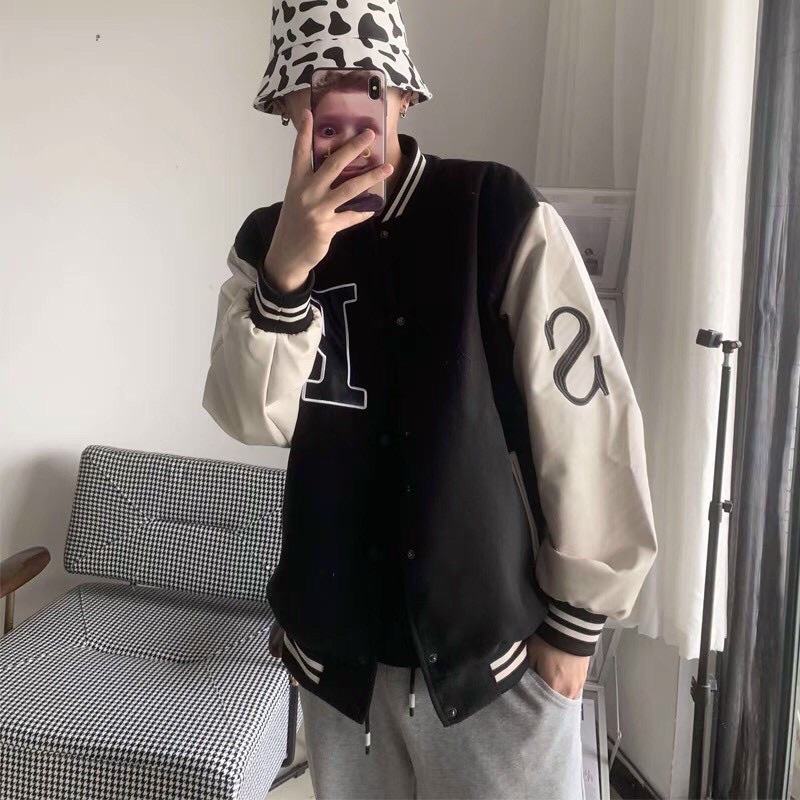 Áo khoác nỉ bomber nam nữ  ,Áo sweater hoodie nam nữ from rộng unisex