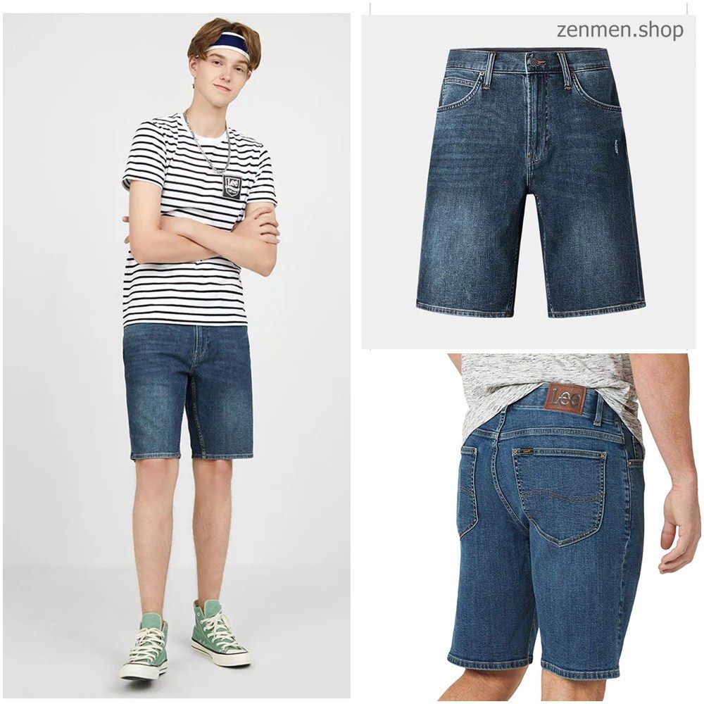 Quần Short Jean Nam Lee Hàng Xuất Dư Xịn Chính Hãng