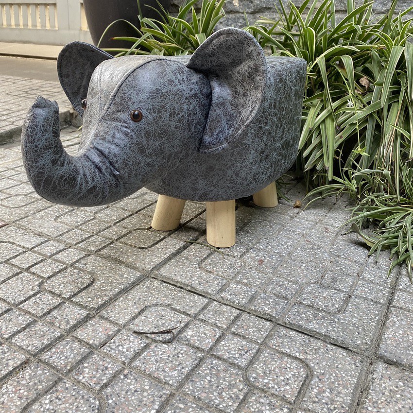 Ghế đôn sofa đệm êm hình thú bọc da, ghế đôn bọc da người lớn ngồi được, trẻ em bé nào cũng thích. AKACHAN HONPO