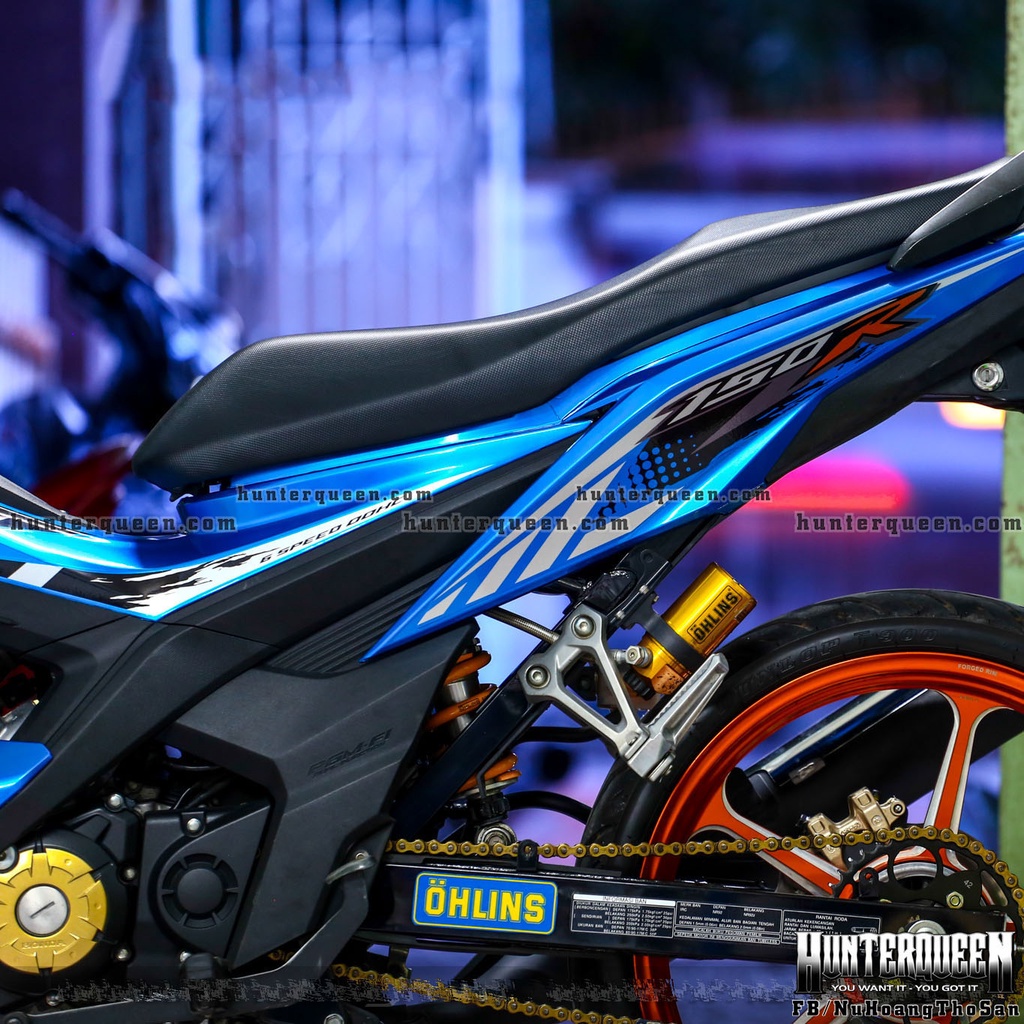 Tem rời cao cấp dán Sonic xanh. Tem 2017 chất liệu Candy ánh kim độc đáo. Decal for motorbike