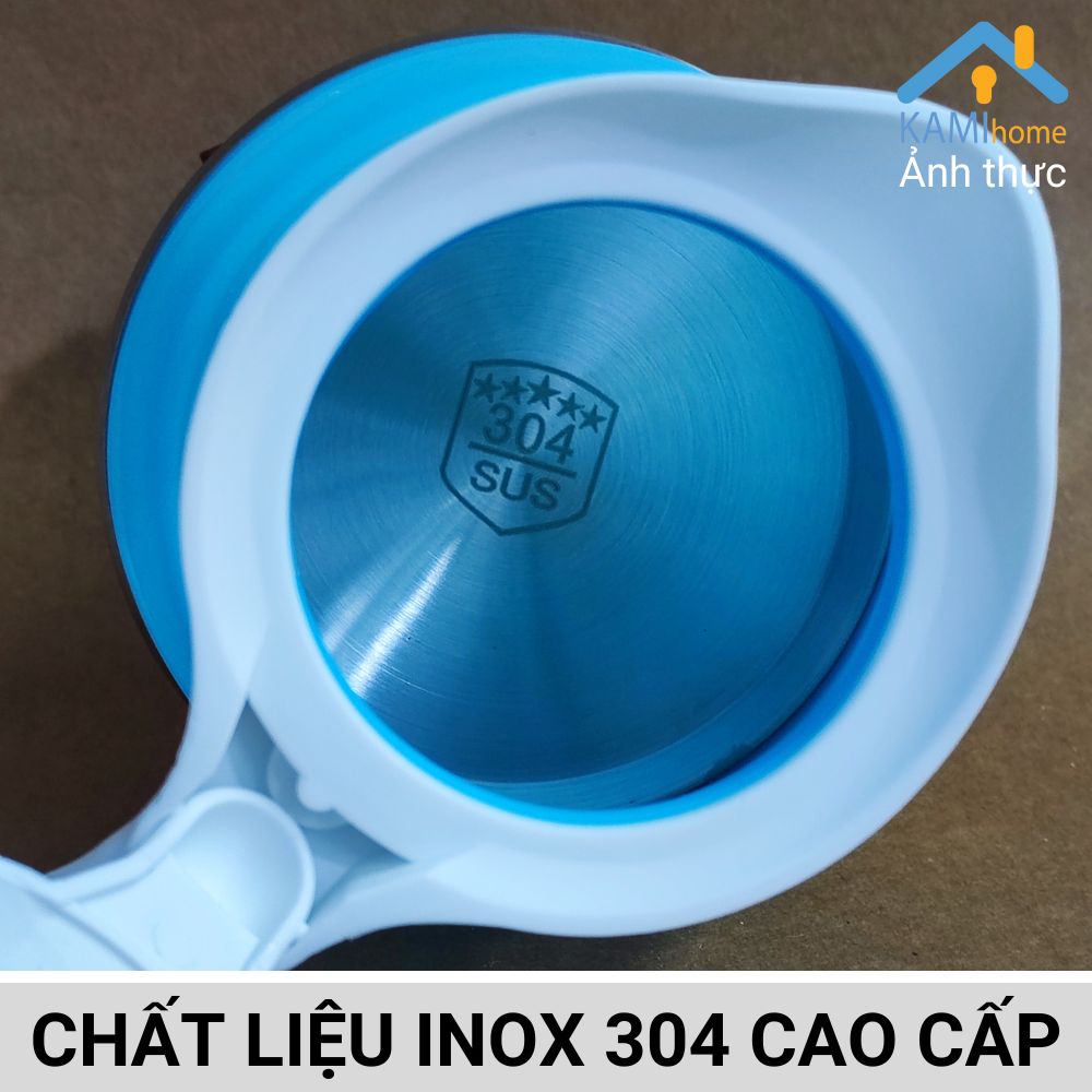 Bình đun nước gấp gọn mang theo thuận lợi Ấm siêu tốc mini 600ml mã 15005