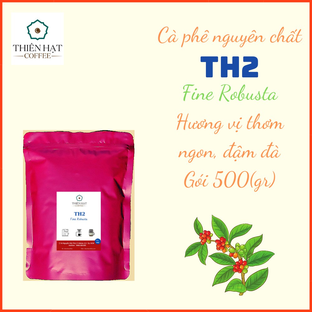Cà phê pha phin TH2-100% Robusta