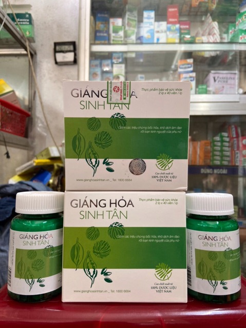 GIÁNG HOẢ SINH TÂN(CHÍNH HÃNG)- Giảm triệu chứng bốc hỏa, nóng bừng mặt, đổ mồ hôi ở phụ nữ