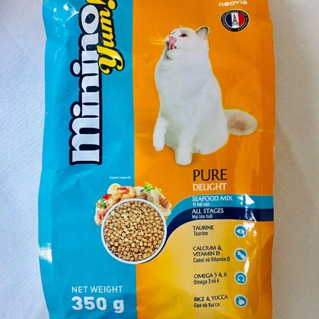 [Mã PET50K giảm Giảm 10% - Tối đa 50K đơn từ 250K] Thức ăn minio cho mèo loại 350g