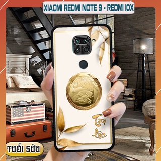 Ốp lưng kính 3d 12 con giáp - xiaomi redmi note 9/ redmi 10x