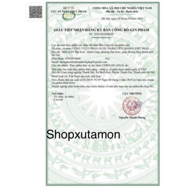 Cerelon Forte - Giúp bổ sung dưỡng chất cho não , tăng cường lưu thông máu, phòng ngừa tai biến mạch máu não