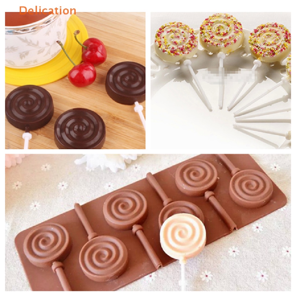 Khuôn Silicone Làm Kẹo Mút / Xà Phòng / Kẹo Socola Tiện Dụng