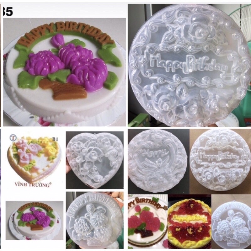 🌺 Khuôn Lớn, 25cm, Dùng đổ Rau Câu, Làm Bánh tuỳ thích