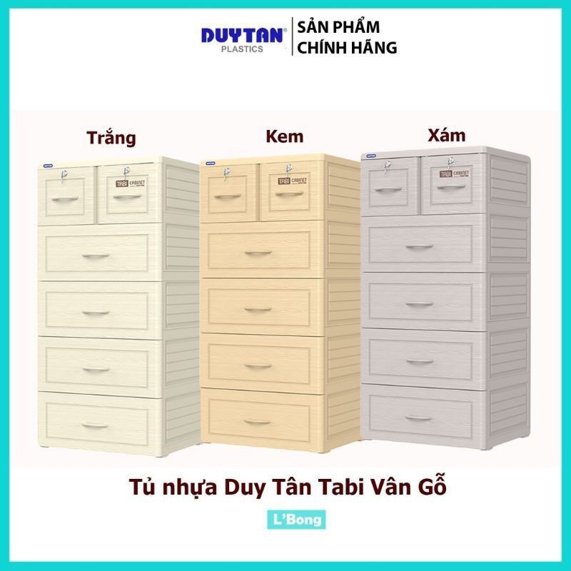 TỦ NHỰA VÂN GỖ 5 TẦNG 6 NGĂN DUY TÂN 60*48*124cm ( nguyên thùng chưa lắp)