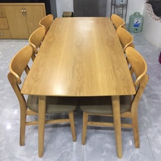 BỘ BÀN ĂN MANGO 6 GHẾ GIÁ RẺ