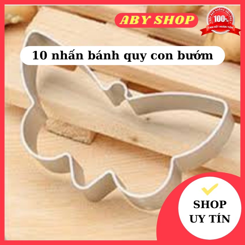 10 nhấn bánh quy con bướm ⚡ CAO CẤP ⚡ khuôn chuyên dùng cho làm bánh quy, cookies