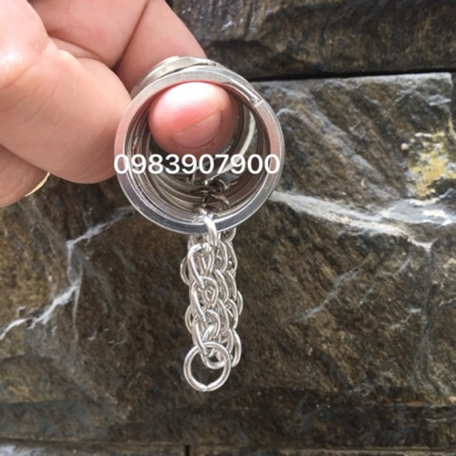 Khoen móc khoá dẹp loại tốt size 3cm