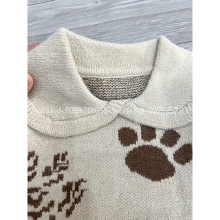 Áo len cổ sen dư xịn bé gái