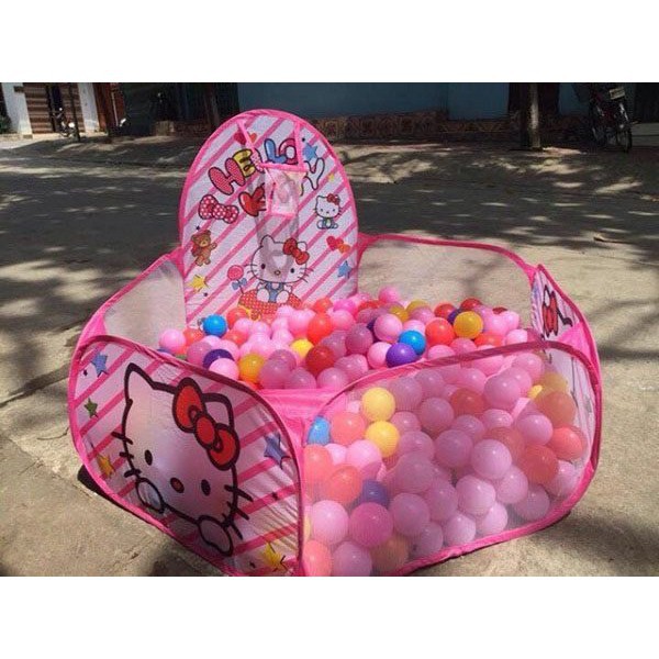 LỀU BÓNG GẤP GỌN THÔNG MINH CÓ GIỎ NÉM BÓNG CHO BÉ YÊU