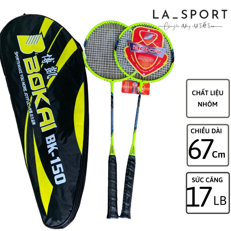 Bộ vợt cầu lông Bokai chính hãng giá rẻ chất lượng