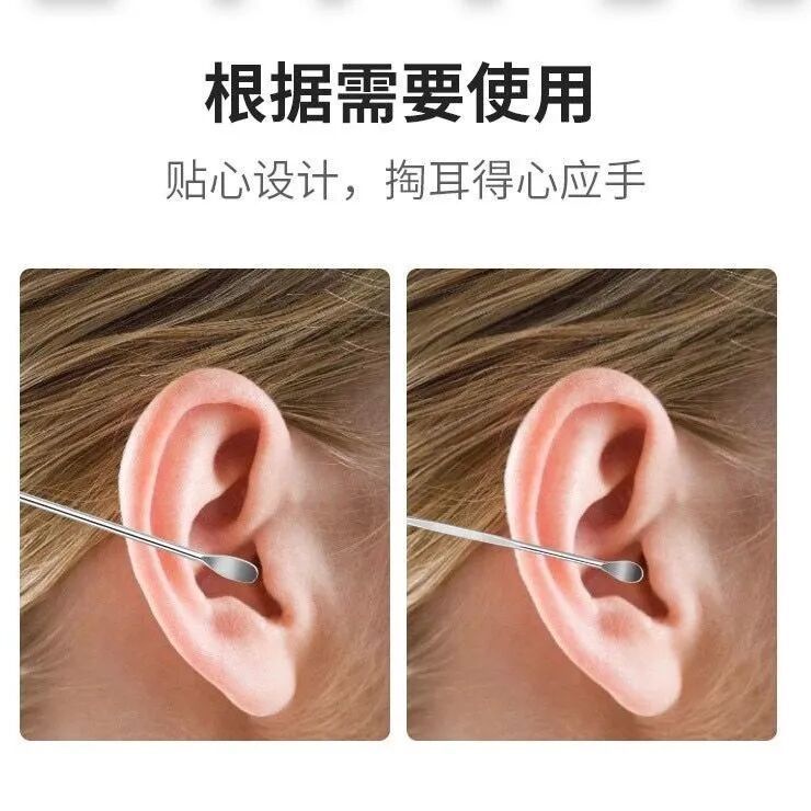 6 Bộ muỗng ngoáy tai, muỗng ngoáy tai mới, muỗng ngoáy tai bằng thép không gỉ cho trẻ em Bộ muỗng ngoáy tai xoắn ốc dành cho người lớn Dụng cụ rửa tai cho người lớn