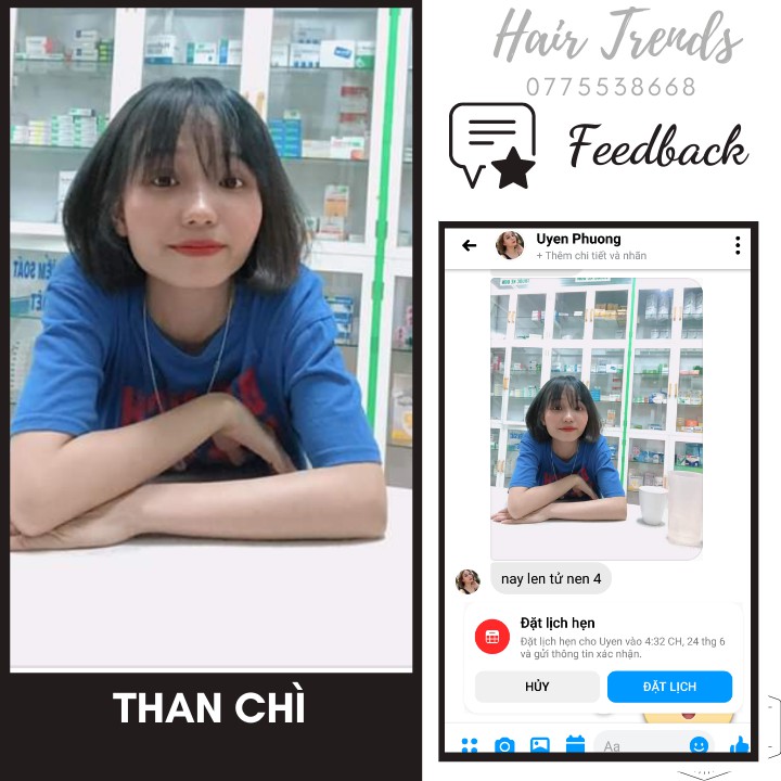 (KHÔNG TẨY) Thuốc nhuộm tóc màu THAN CHÌ tặng TRỢ DƯỠNG+HUYẾT THANH PROTEIN | BigBuy360 - bigbuy360.vn