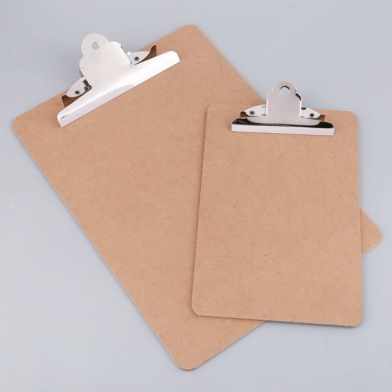 Bảng Kẹp Cứng Khổ A4 / A5 Bằng Gỗ Kèm Kẹp Tiện Dụng Cho Văn Phòng / Trường Học