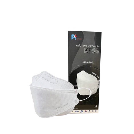 10 cái Khẩu trang KF94 PT Mask màu  trắng, xám - tân bình