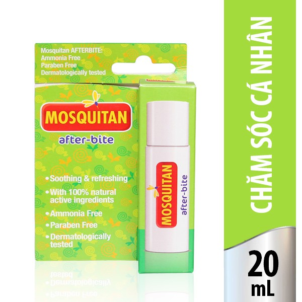 Lăn Làm Dịu Vết Muỗi Đốt, Côn Trùng Cắn Giúp Giảm Ngứa, Rát, Sưng An Toàn Cho D Bé  Mosquitan Ý 20ml