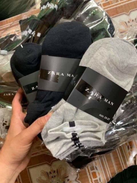 COMBO 10 ĐÔI TẤT ZARA MAN CỔ THẤP