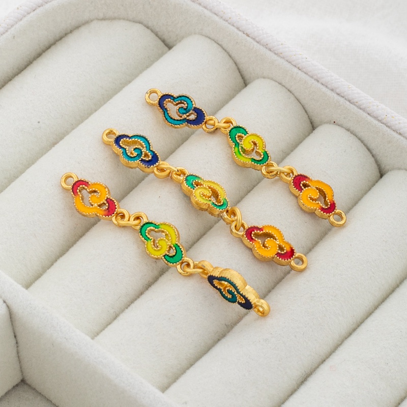 Dây Chuyền Đồng Mạ Vàng 18k Kích Thước 6 * 13mm diy