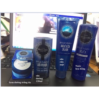 Bộ dưỡng trắng da aqualabel xanh, thêm lẻ 1 srm aqual xanh và 1 sữa dưỡng aqual vàng