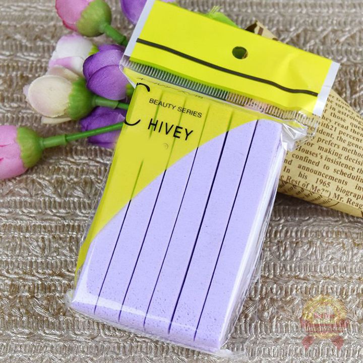 Set 12 miếng Bông mút bọt biển nén rửa mặt massage Chivey Nhật Bản