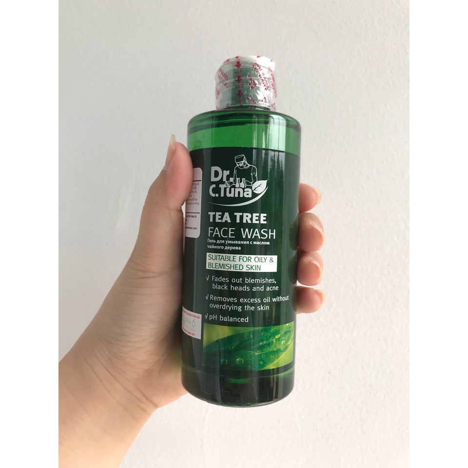 [COSFARTET -20% ĐH60K]Gel Rửa Mặt Tea Tree Dành Cho Da Mụn & Da Dầu Farmasi (1820WAS) 225ml