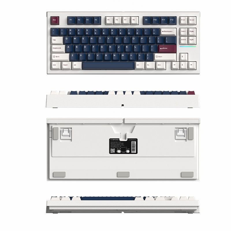 Bàn phím cơ FL-Esports FL750 Marshmallow / Polar Night black / White Olivia