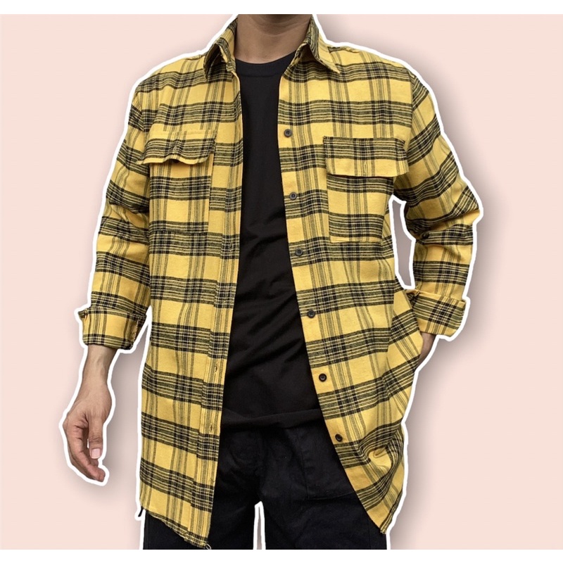 Áo Khoác Sơ Mi FLANNEL CARO chống nắng tay dài nhiều màu