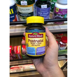 Vitaminsausinh Postnatal Nature Made DHA 60 viên
