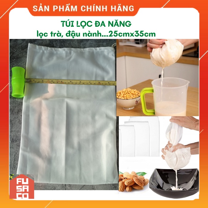 Túi lọc sữa hạt, đậu hũ, lọc trà cà phê, lọc đa năng đủ cỡ vải siêu mịn