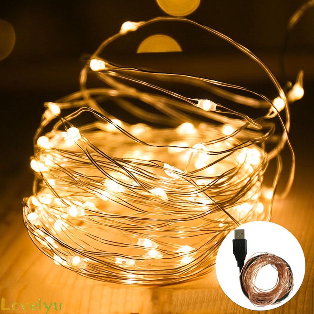 Đèn USB được không thấm nước cho trang trí trong nhà và ngoài trời trang trí tiệc cưới cổ tích