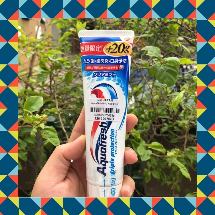 Kem đánh răng Aquafresh 160g nội địa Nhật.