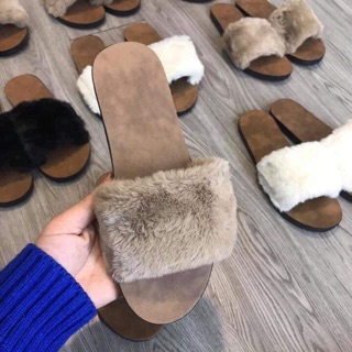 Dép lông quai ngang