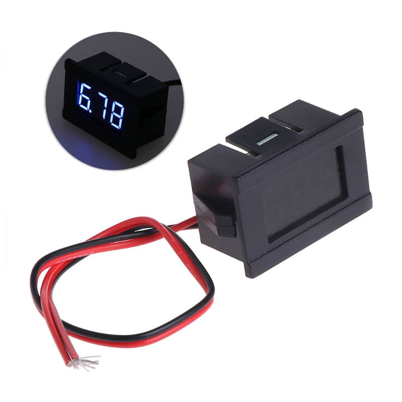 Vôn Kế Điện Tử Mini Màn Hình LED 4.5-30v