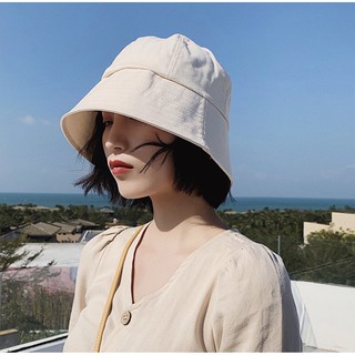 Mũ bucket yangmi style nón tai bèo che nắng vành nhỏ cụp vải mềm