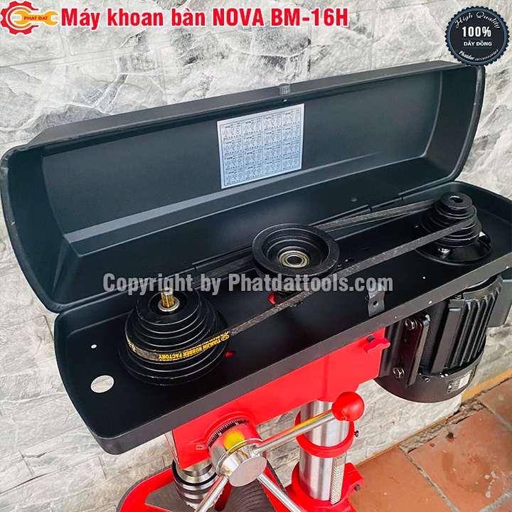 Máy Khoan Bàn NOVA BM-16H  - Cao 1m - Máy Khỏe, Chạy Êm - Khung Bệ Chắc Chắn - Bảo Hành Toàn Quốc 12 Tháng