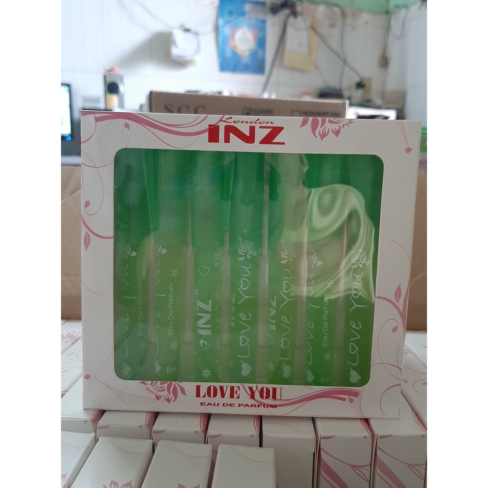 Set 7 Chai Nước Hoa Cây Bút INZ Love You